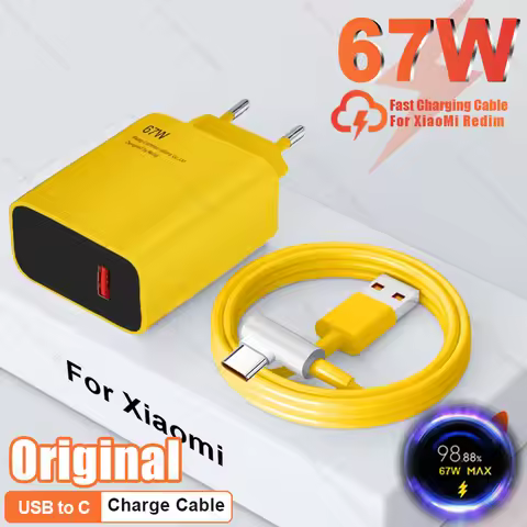 67W Max USB Charger For Xiaomi Mi 13 14 Ultra Super Fast Charging Redmi Note 12 Turbo Poco F5 Pro Ty