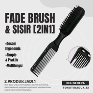 Fade Fading Brush 2 in 1 Double Sided Comb Barbershop Brush (New)
