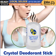 Roll-On Crystal Deodorant Stick 100% Edible Natural Alum Women Men Underarm Body Antiperspirant Safe
