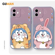 GUMAN Soft Silicone Matching Couple Set Cartoon Anime Funny Shockproof Phone Case Compatible for iPh