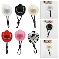 （High discounts）royalking.sg Elegant Cowboy Hat for Dog Holiday Pearls Headwear Costume Headwear Dog