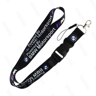 JDM สไตล์สำหรับ BMW Motorsport รถภาพวาดโทรศัพท์มือถือ Lanyard JDM Racing รถ Keychain ID ผู้ถือคอสายค
