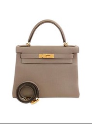Hermes Kelly 28 大象灰金扣