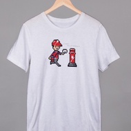 Men's pixels White Postal T-Shirt