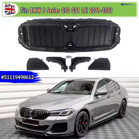 Front Grill Grid Replace For BMW 5 SERIES G30 G31 G38 520i 530i 540i 2021 2022 2023 ACTIVER AIR SHUT
