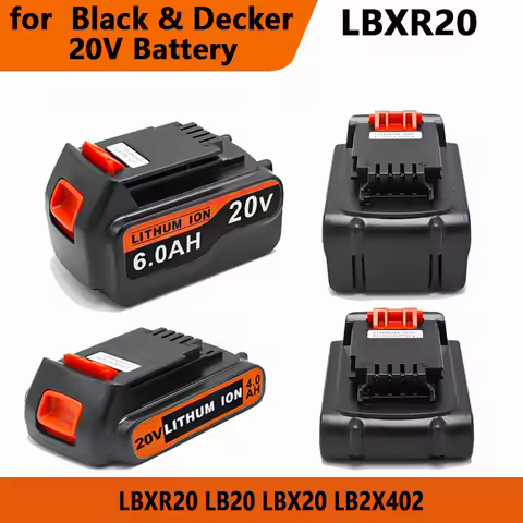 18V 3.0Ah 4.0Ah BL2018 Replacement for Black & Decker 20V Battery Max Lithium LST220 LB2X4020 LBXR20