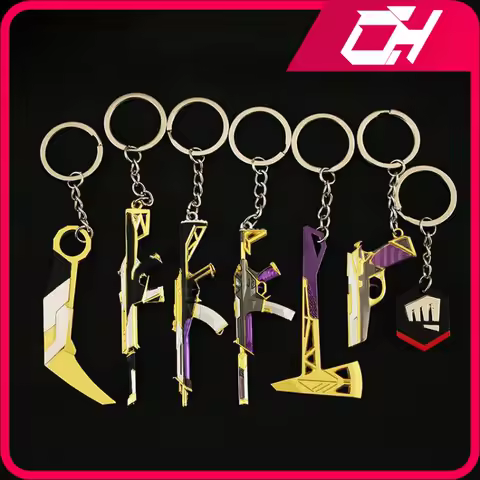 Valorant Weapon Keychains Prime Collection Karambit Vandal Model Reaver Knife Metal Game Peripheral 
