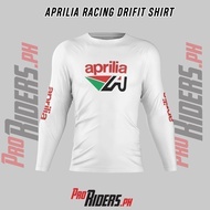 2025 Aprilia fashion Dri Prorider Fit Longsleeve for Men Motorcycle Tops Tee Tshirt Jersey
