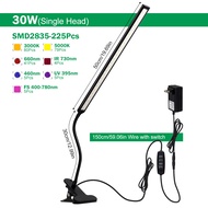 Desktop clip LED Grow Light full Spectrum 30W/60W พืชกันน้ำเต็มรูปแบบ Grow Light UV IR สำหรับไฟเมล็