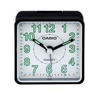 Casio TQ140-1B TQ-140-1B Travellers Beeper Alarm Table Clock Black Square Case