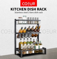 COEUR Spice Rack Organizer Seasoning Rack Kitchen Countertop Storage Organizer Seasoning Shelf Holde