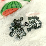 Benik Button 11mm Black Color Buttons [contents 24]