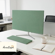 [AuraLayor] Universal Monitor Cover Dustproof Fabric Sleeve for 19-37 inch Screens Ideal for Workspa