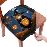 1/4/6/40pcs Halloween Themed A Kitten Standing On A Branch And Holding A Jack-O'-Lantern Printed Rem