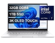 華碩 - Zenbook 14 OLED 14吋 (Intel Ultra 7-155H, 32GB+1TB SSD)UX3405MA-OLED-FS7724WT, 香港行貨, 原廠兩年保養