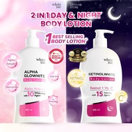 BUNDLING WHITE INC Alpha Glowhite Body Lotion + Retinolwhite Body Lotion Glowing/ Glowing Package Bo