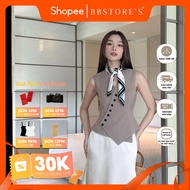 BBSTORE’S Luxurious Buttoned Wrap Gilet - A3711