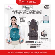 MOM'S BABY SSC M-Shape 3 in 1 Carrier + Foot Strap Miracle Series MBG2060