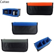 CAITAMY DSLR Camera , Interior Padding 3 Grids Camera Insert , Portable Waterproof Shockproof Camera