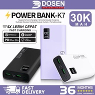 【Clearance】 DOSEN Power Bank K7 Fast Charging Four USB Portable Digital Display Battery PD66W