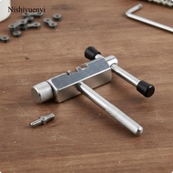 Nishiyuenyi SiaBiced Cycle Chain Breaker Silver Bike Chain Breaker All Steel for Garage, Workshop