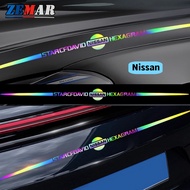 1Pc Nissan Reflective Logo Sticker Laser Colorful Car Accessories For March Juke Skyline Terra Livina Note Xtrail Magnite Kicks Navara Serena Leaf