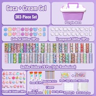 DIY Goo Card Set Three-layer Storage Box Guka Sticker Set Cream Glue Deluxe Edition Girl Full Set Ha