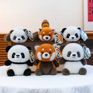 Papa Panda Doll Plush Toy Panda Base Raccoon Palm Baby Doll Chengdu Tourist Souvenir