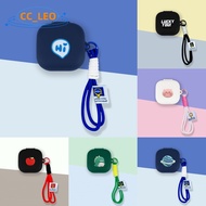 for EarFun Air Pro4i Case Cute Dinosaur Lanyard Pendant Silicone Soft Case Suitable for EarFun Air P