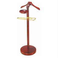 Solid Wood Construction Wooden Valet Stand Elegant Design Suit Valet Stand Stable Structure Unrestri