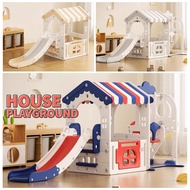 HOUSE PLAYGROUND Children Kids Indoor Outdoor Swing Slide Playhouse Combination Playground Play Set 