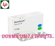 Dormicum 7.5 mg 1PAPAN 10 TABLET 5 PAPAN 50 TABLES 10 PAPAN 100 tablets