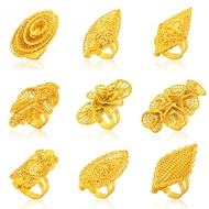 Cincin Anti Karat Flower Adjustable COP 916 Emas Original Bangkok/ Indonesia/Dubai Adira Viral Belah