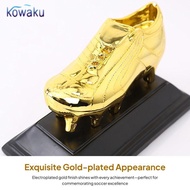 [vsrhkq] Gold Boot Soccer Trophy Soccer Trophy Collectible Statue Sculpture Figurine for Home Decora