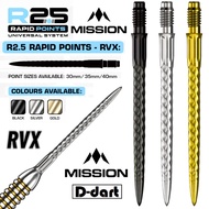 MISSION DART POINT - (RVX) R2.5 Rapid Dart Points Precision Points Replacement Steel Point