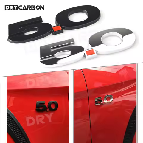 1Pc 3 D 5.0 Emblem Discharge Label Sided Badge Decoration for Ford Mustang Auto Car Side Fender Trun