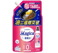 Charmy Magica 酵素+ 除菌濃縮去油污洗潔精  680ml 補充裝 (桃香) [平行進口]