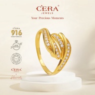 Cera 916 Gold Rings Ocean Keeper Ring CR9001-KF X Hannah Delisha