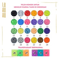 Lakuku - Refill Magic Beads Isian magic beads 30 warna isi 100 biji diameter 35mm