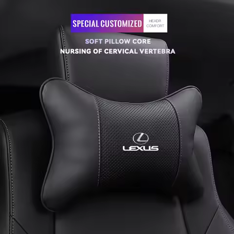 Car Seat Headrest Neck Pillow Interior Valve Cap For Lexus F SPORT ES RX NX LS UX LM IS300 IS430 RX3