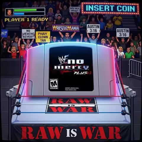 64 Bit Game Card WF No Mercy Plus V3.0 in Summer 64 - Pre-flashed v2.20.0 for Save Support - English