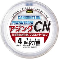 DUEL Power Leader Ajing CN Carbon Nylon Line Fishing Line High Strength High Sensitivity