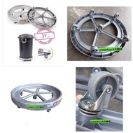 Wheel PVC Heavy Duty Gas Roller / Gas Tong Stand / Gas Roller Base /The wheel of the gas cylinder
