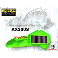 JRP (GREEN) AX200S Air Filter & Cover Transparent Air Filter Cover Clear Filter GREEN