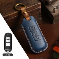 เคสกุญแจรถยนต์หนังแท้ Mazda 24 รุ่น ชาย เคสกุญแจรถยนต์ Mazda CX-5 CX-4 Mazda 3 CX-30 CX-50 Mazda CX-