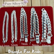 cincin Bangle Baby Silver 925/Gelang Budak Perak 925✨Ready Stock ✨