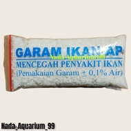 garam ikan untuk ikan hias [ garam-ap ] mencegah penyakit ikan [ pemakaian garam +- 0,1% air]