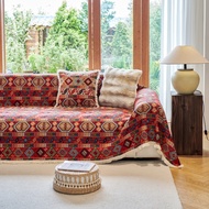 American-style all-season sofa cover, vintage-style sofa cushion cover, thickened anti-cat scratch b