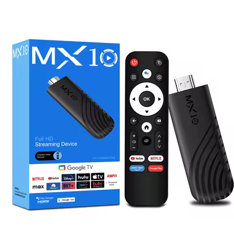 4K Streaming TV Stick Android 13 MX10 Stick Mali G31 GPU 8GB RAM 128GB WiFi6 Multi Language Home Med