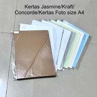 Kraft Paper 150gsm Jasmine Carton 200gsm/Concorde 220gsm Photo Paper 210 gsm A4 size